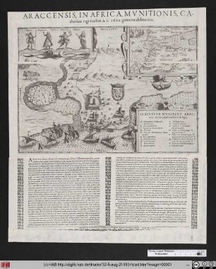 Araccensis, In Africa, Munitionis, Catholico regi traditae A.C. 1610. genuina delineatio