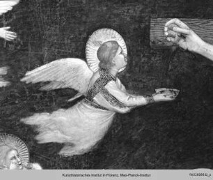 Ausmalung des Nordquerhauses : Christusszenen : Kreuzigung mit dem heiligen Franziskus und Antonius von Padua