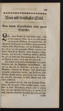 Neun und dreyßigstes Stück