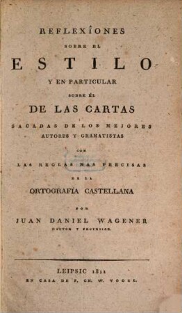 Reflexiones sobre el Estilo