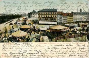 Leipzig: Königsplatz u. Rossplatz während der Messe
