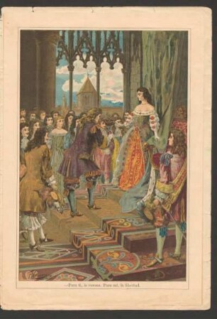 - Para ti, la corona. Para mí, la libertad. - [Ilustración para el anuncio de la publicación de "La leyenda de las reinas"]