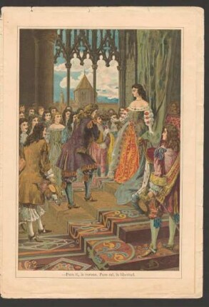 - Para ti, la corona. Para mí, la libertad. - [Ilustración para el anuncio de la publicación de "La leyenda de las reinas"]