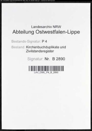 Heiratsbelege, ohne Register, der Gemeinden Herscheid und Valbert (H 1810)