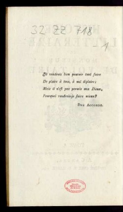 [Des Accords.]
