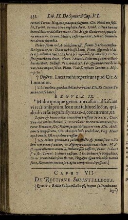 Caput VII. De Rectione Subintellecta.