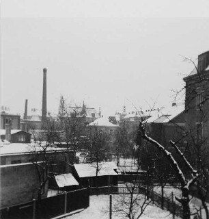 Wohnbebauung und Gärten