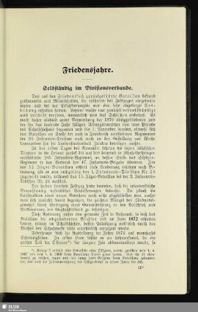 Friedensjahre