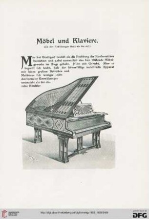 Möbel und Klaviere