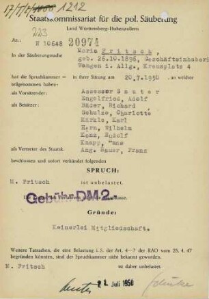 Fritsch, Maria