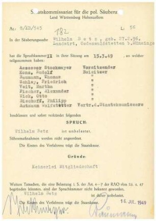 Betz, Wilhelm