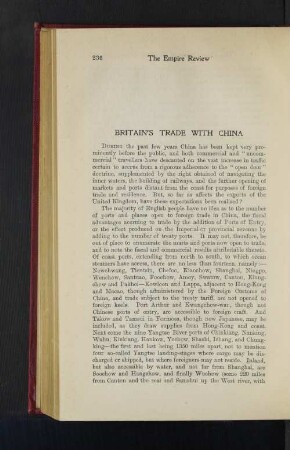 Britain's Trade with China.
