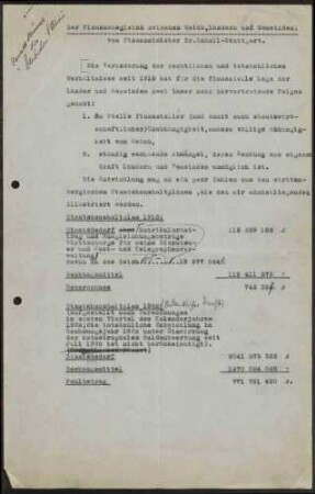 "Der Finanzausgleich zwischen Reich, Ländern und Gemeinden", Aufsatz Schalls in "Die Deutsche Nation"