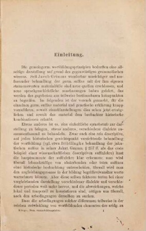 Nominale Stammbildungslehre der altgermanischen Dialekte
