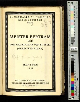 Meister Bertram und der Hauptaltar von St. Petri (Grabower Altar)
