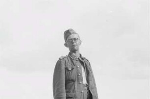 Zweiter Weltkrieg. Frontbilder. Sowjetunion. Porträt eines Angehörigen der deutschen Wehrmacht