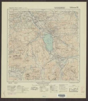 813 Schliersee ; Topographische Karte von Bayern 1:25.000 [Positionsblätter]