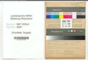 Entnazifizierung Angela Kronfeldt , geb. 15.08.1915 (Postassistentin)