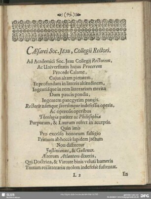 Caesarei Soc. Jesu, Collegii Rectori