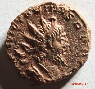 Römische Münze, Nominal Antoninian, Prägeherr Victorinus, Prägeort Gallien, Original