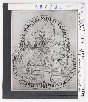 Albrecht Dürer: Tod zu Pferde. Hannover, Kestner-Museum