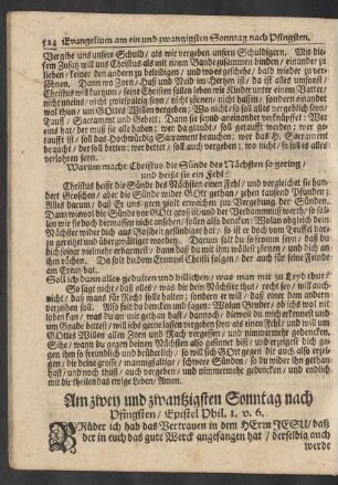 Am zwey und zwantzigsten Sonntag nach Pfingsten / Epistel Phil. 1. v. 6.