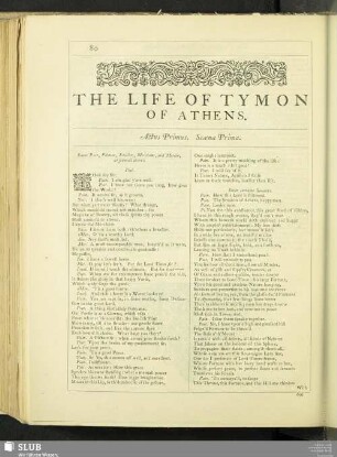 The Life Of Tymon of Athens : Life Of Tymon of Athens