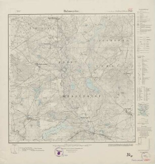 2660 (alte Nr.: 1247) Rahnwerder, Meßtischblatt (4cm - Karte)
