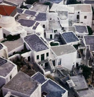 Skyros, über den Flachdächern der Chora