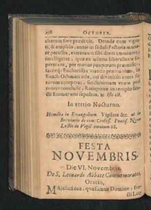 Festa Novembris.