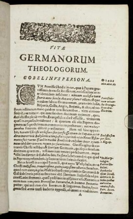 Vitae Germanorum Theologorum
