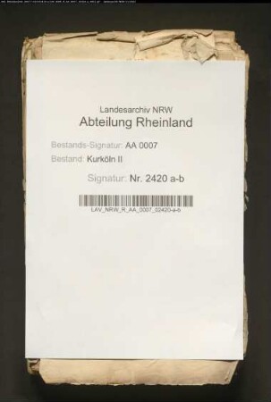 Akten des Prozesses von Horion gegen von Westerlo wegen der Herrschaft Odenkirchen