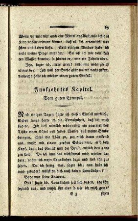 Funfzehntes Kapitel. Vom guten Exempel.