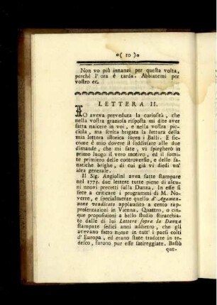 Lettera II.