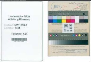 Entnazifizierung Karl Telschow , geb. 23.12.1895 (Lehrer)