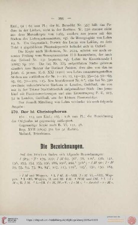 Die Bezeichnungen