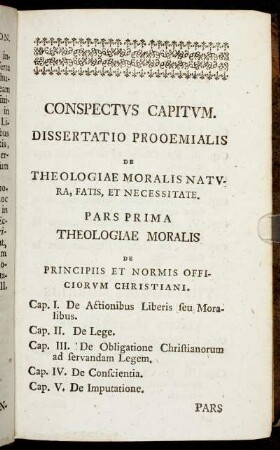 Conspectus Capitum.