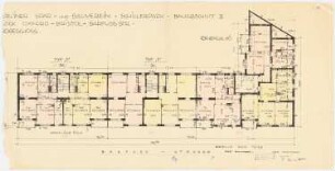 Siedlung Schillerpark, Berlin-Wedding: Barfusstraße 27-31, Block 16: Grundriss EG