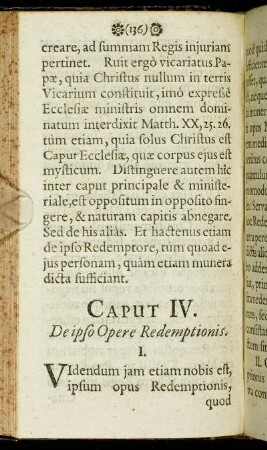 Caput IV. De ipso Opere Redemptionis.