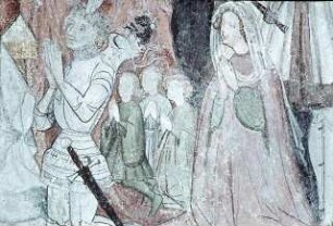 Thronende Muttergottes mit Heiligen und Stiftern