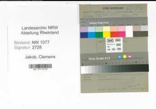 Entnazifizierung Clemens Jakob , geb. 00.00.0000 (Polizist)