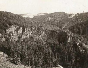 Erzgebirge. Tal der Schwarzen Pockau, Ringmauer