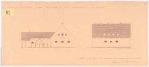Herrenhaus Hohenborn bei Kassel Umbau: Ansichten von Osten und Norden 1:100