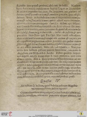 Quaestio IV