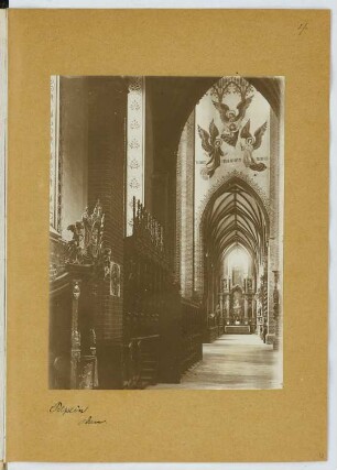Dom, Pelplin: Innenansicht (aus: Skizzen- und Fotoalbum 20)