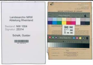 Entnazifizierung Gustav Schlak , geb. 05.11.1900 (Arbeiter)