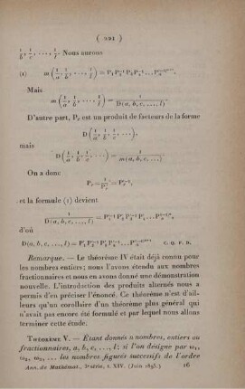 Théorie générale du plus grand commun diviseur et du plus petit multiple commun des nombres commensurables. [Fortsetzung]