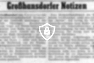Großhansdorfer Notizen