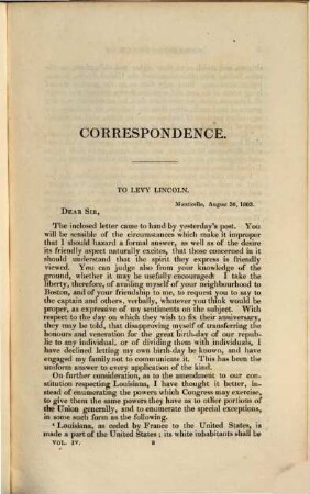 Memoirs, Correspondence and Private Papers of Thomas Jefferson, late President of the United States, 4