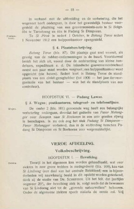 Vierde afdeeling. Volksbeschrijving